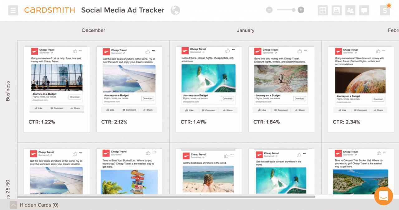Social Media Ad Tracker - Cardsmith
