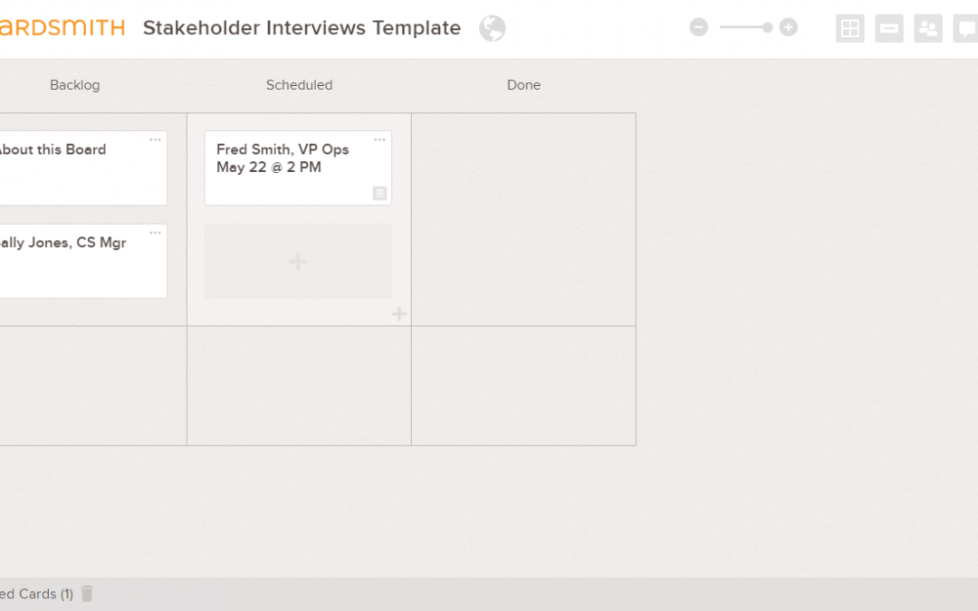 Stakeholder Interview Tracker