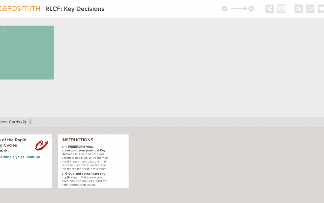 RLCf Key Decisions